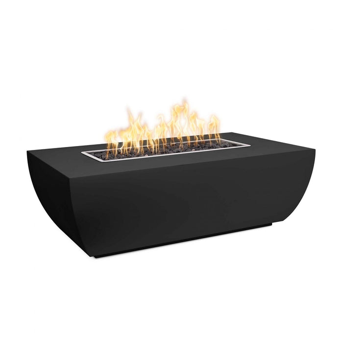 Outdoor Plus 48" X 28" Linear Avalon Powder Coat Fire Pit - 24” Tall - Natural Gas