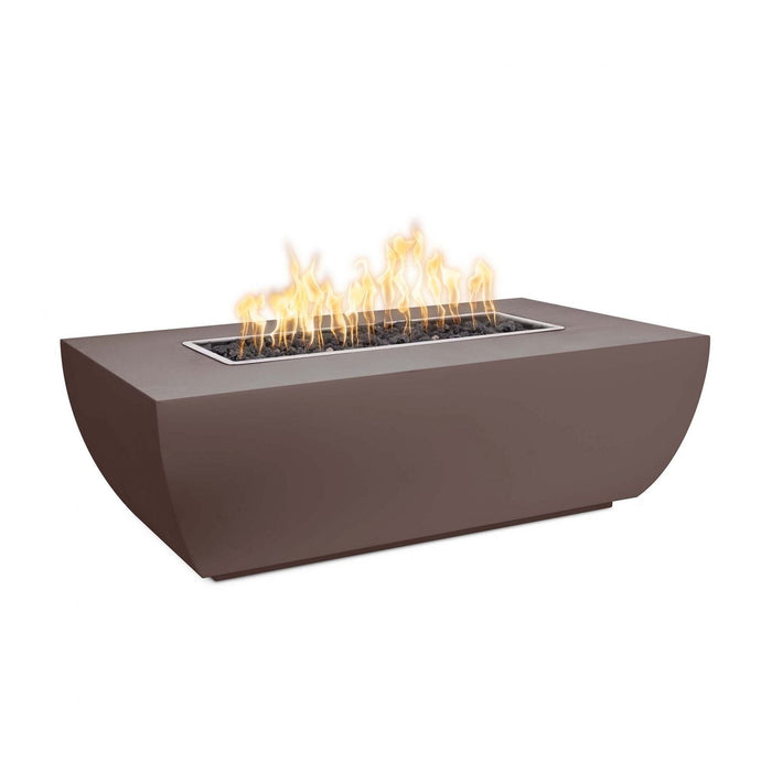 Outdoor Plus 48" X 28" Linear Avalon Powder Coat Fire Pit - 24” Tall - Natural Gas