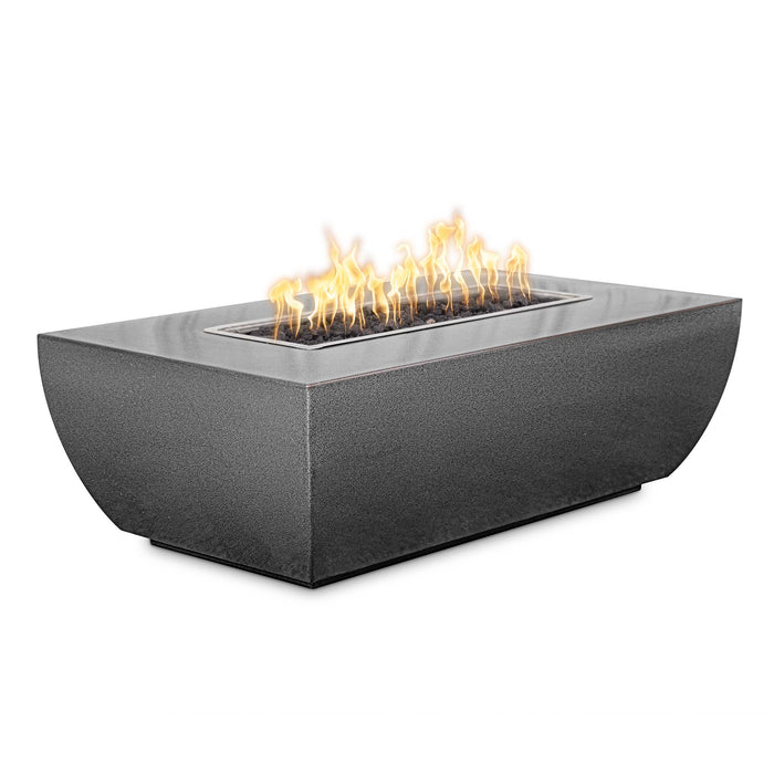 Outdoor Plus 48" X 28" Linear Avalon Powder Coat Fire Pit - 15” Tall - Natural Gas