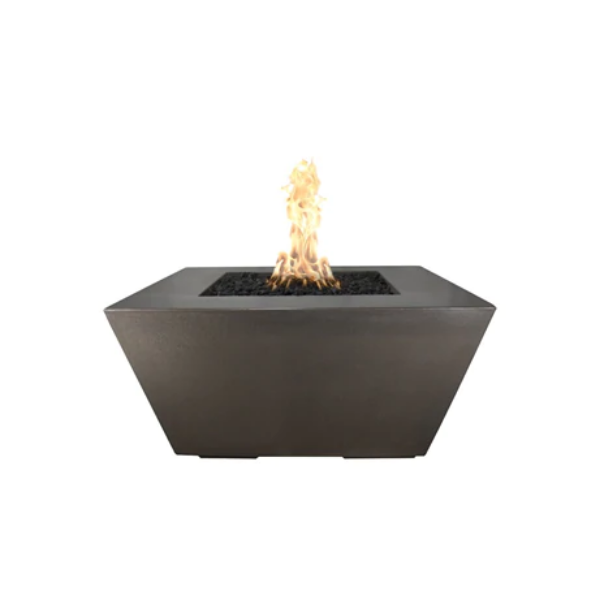 Outdoor Plus 50" Square Redan Fire Pit - GFRC Concrete - Liquid Propane